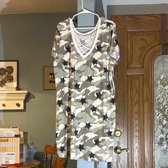 eye candy Dresses & Skirts - Eye Candy Camouflage T-Shirt Dress